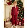 Arshiner Boy’s Active Tracksuits Sets Full Zip Sports Jogging Suits Athletic Running 2 Piece Sweatsuits for 5-13 Years(Burgundy)