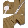 Arshiner Boy’s Active Tracksuits Sets Full Zip Sports Jogging Suits Athletic Running 2 Piece Sweatsuits for 5-13 Years(Khaki)