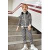 Arshiner Boy’s Active Tracksuits Sets Full Zip Sports Jogging Suits Athletic Running 2 Piece Sweatsuits for 5-13 Years(Leopard Brown)