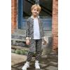 Arshiner Boy’s Active Tracksuits Sets Full Zip Sports Jogging Suits Athletic Running 2 Piece Sweatsuits for 5-13 Years(Leopard Brown)