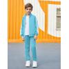 Arshiner Boy’s Active Tracksuits Sets Full Zip Sports Jogging Suits Athletic Running 2 Piece Sweatsuits for 5-13 Years(Light Blue)