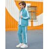Arshiner Boy’s Active Tracksuits Sets Full Zip Sports Jogging Suits Athletic Running 2 Piece Sweatsuits for 5-13 Years(Light Blue)