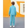 Arshiner Boy’s Active Tracksuits Sets Full Zip Sports Jogging Suits Athletic Running 2 Piece Sweatsuits for 5-13 Years(Light Blue)