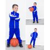 Arshiner Boy’s Active Tracksuits Sets Full Zip Sports Jogging Suits Athletic Running 2 Piece Sweatsuits for 5-13 Years(Royal Blue)