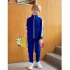 Arshiner Boy’s Active Tracksuits Sets Full Zip Sports Jogging Suits Athletic Running 2 Piece Sweatsuits for 5-13 Years(Royal Blue)