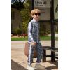 Arshiner Boy’s Active Tracksuits Sets Full Zip Sports Jogging Suits Athletic Running 2 Piece Sweatsuits for 5-13 Years(White/Black Plaid)