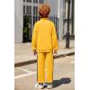Arshiner Boy’s Active Tracksuits Sets Full Zip Sports Jogging Suits Athletic Running 2 Piece Sweatsuits for 5-13 Years(Yellow)