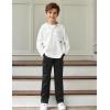 Arshiner Boys Cargo Pants Kids Elastic Waist Casual Athletic Jogger Sweatpants Open Bottom Baggy Pants with Pockets(Black)