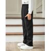 Arshiner Boys Cargo Pants Kids Elastic Waist Casual Athletic Jogger Sweatpants Open Bottom Baggy Pants with Pockets(Black)