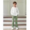 Arshiner Boys Cargo Pants Kids Elastic Waist Casual Athletic Jogger Sweatpants Open Bottom Baggy Pants with Pockets(Light Green)