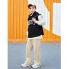 Arshiner Boys Casual Pants Fleece Sweatpants Lightweight Open Bottom Lounge Pants Drawstring Jogger Pants with Pockets(Camel)