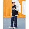 Arshiner Boys Casual Pants Fleece Sweatpants Lightweight Open Bottom Lounge Pants Drawstring Jogger Pants with Pockets(Dark Blue)