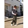 Arshiner Boys Casual Pants Fleece Sweatpants Lightweight Open Bottom Lounge Pants Drawstring Jogger Pants with Pockets(Green Camo)