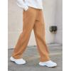 Arshiner Boys Casual Pants Fleece Sweatpants Lightweight Open Bottom Lounge Pants Drawstring Jogger Pants with Pockets(Light Coffee)