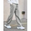 Arshiner Boys Casual Pants Fleece Sweatpants Lightweight Open Bottom Lounge Pants Drawstring Jogger Pants with Pockets(Light Grey)