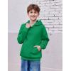 Arshiner Boys Hooded Sweatshirt Fleece Pullover Long Sleeve Warm Hoodies with Pocket for Kids 5-14 Years(Green)
