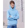 Arshiner Boys Hooded Sweatshirt Fleece Pullover Long Sleeve Warm Hoodies with Pocket for Kids 5-14 Years(Light Blue)