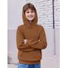 Arshiner Boys Hooded Sweatshirt Fleece Pullover Long Sleeve Warm Hoodies with Pocket for Kids 5-14 Years(Light Brown)