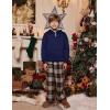 Arshiner Boys Hooded Sweatshirt Fleece Pullover Long Sleeve Warm Hoodies with Pocket for Kids 5-14 Years(Navy)