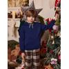 Arshiner Boys Hooded Sweatshirt Fleece Pullover Long Sleeve Warm Hoodies with Pocket for Kids 5-14 Years(Navy)
