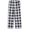 Arshiner Boys Pajama Pants Long Plaid PJ Bottoms Boys Sleepwear Lounge Pants with Pockets 6-14 Years(Black White Plaid)