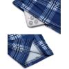 Arshiner Boys Pajama Pants Long Plaid PJ Bottoms Boys Sleepwear Lounge Pants with Pockets 6-14 Years(Blue & White)
