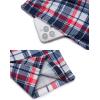 Arshiner Boys Pajama Pants Long Plaid PJ Bottoms Boys Sleepwear Lounge Pants with Pockets 6-14 Years(Blue Red Plaid)