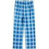 Arshiner Boys Pajama Pants Long Plaid PJ Bottoms Boys Sleepwear Lounge Pants with Pockets 6-14 Years(Cyan Blue Plaid)