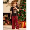 Arshiner Boys Pajama Pants Long Plaid PJ Bottoms Boys Sleepwear Lounge Pants with Pockets 6-14 Years(Red Plaid)