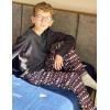 Arshiner Boys Pajama Pants Long Sleep Plaid Pants Soft Lounge Pj Bottoms with Pockets(Black Christmas)