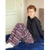 Arshiner Boys Pajama Pants Long Sleep Plaid Pants Soft Lounge Pj Bottoms with Pockets(Black Christmas)