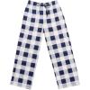 Arshiner Boys Pajama Pants Long Sleep Plaid Pants Soft Lounge Pj Bottoms with Pockets(Dark Blue White Plaid)
