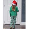 Arshiner Boys Pajama Pants Long Sleep Plaid Pants Soft Lounge Pj Bottoms with Pockets(Green Teddy Christmas)