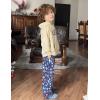 Arshiner Boys Pajama Pants Long Sleep Plaid Pants Soft Lounge Pj Bottoms with Pockets(Navy Blue Ball)