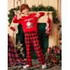 Arshiner Boys Pajama Pants Long Sleep Plaid Pants Soft Lounge Pj Bottoms with Pockets(Red Black Plaid)