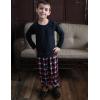Arshiner Boys Pajama Pants Long Sleep Plaid Pants Soft Lounge Pj Bottoms with Pockets(Red White Plaid)