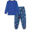 Arshiner Boys Pajamas Long Sleeve Henley Top and Pants Boys 2 Piece Pajama Set Sleepwear for 6-14 Years(Blue)