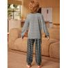 Arshiner Boys Pajamas Long Sleeve Henley Top and Pants Boys 2 Piece Pajama Set Sleepwear for 6-14 Years(Grey)