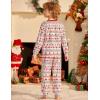 Arshiner Boys Pajamas Long Sleeve Henley Top and Pants Boys 2 Piece Pajama Set Sleepwear for 6-14 Years(Red Deer)