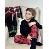 Arshiner Boys Pajamas Long Sleeve Henley Top and Pants Boys 2 Piece Pajama Set Sleepwear for 6-14 Years(Red Plaid)
