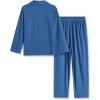 Arshiner Boys Pajamas Set Long Sleeve Button-Down Sleepwear 2 Piece Pjs Set for Boys 5-13 Years(Blue)