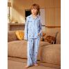 Arshiner Boys Pajamas Set Long Sleeve Button-Down Sleepwear 2 Piece Pjs Set for Boys 5-13 Years(Blue Moon)