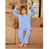 Arshiner Boys Pajamas Set Long Sleeve Button-Down Sleepwear 2 Piece Pjs Set for Boys 5-13 Years(Blue Plaid)