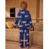 Arshiner Boys Pajamas Set Long Sleeve Button-Down Sleepwear 2 Piece Pjs Set for Boys 5-13 Years(Blue Zebra)