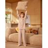 Arshiner Boys Pajamas Set Long Sleeve Button-Down Sleepwear 2 Piece Pjs Set for Boys 5-13 Years(Champagne)