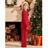 Arshiner Boys Pajamas Set Long Sleeve Button-Down Sleepwear 2 Piece Pjs Set for Boys 5-13 Years(Red)