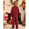Arshiner Boys Pajamas Set Long Sleeve Button-Down Sleepwear 2 Piece Pjs Set for Boys 5-13 Years(Red Plaid)