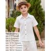 Arshiner Boys White Button Down Shirt Short Sleeve Boys Summer Clothes Size 8