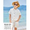 Arshiner Boys White Button Down Shirt Short Sleeve Boys Summer Clothes Size 8