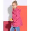 Arshiner Girl Kid Flower Waterproof Hooded Coat Jacket Outwear Raincoat